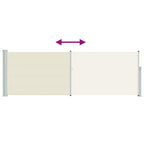 Ausziehbare Seitenmarkise 100x300 cm Creme