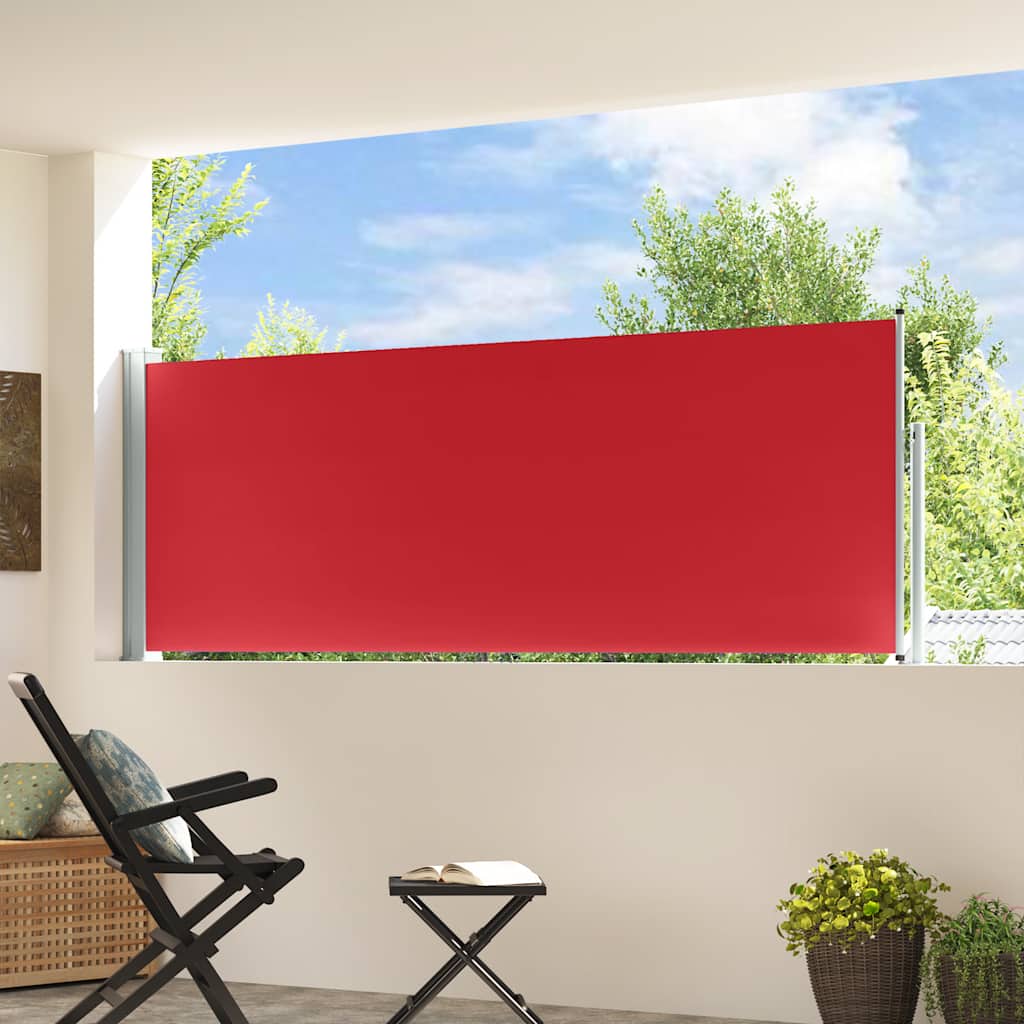 Ausziehbare Seitenmarkise 100x300 cm Rot