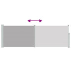 Ausziehbare Seitenmarkise 100x300 cm Grau