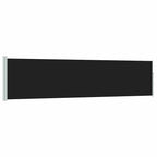 Ausziehbare Seitenmarkise 120×500 cm Schwarz