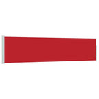 Ausziehbare Seitenmarkise 120×500 cm Rot