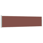 Ausziehbare Seitenmarkise 120×500 cm Braun