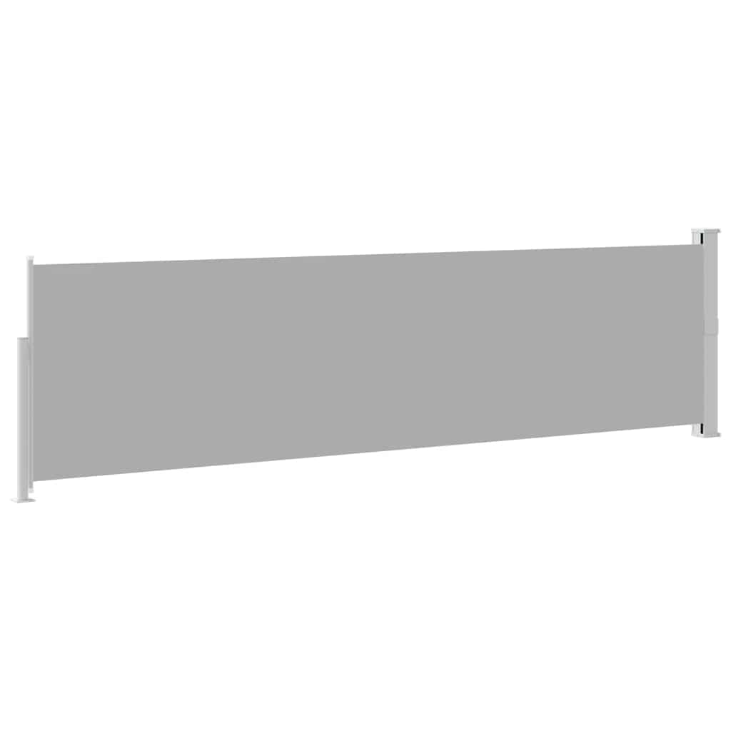 Ausziehbare Seitenmarkise 140×500 cm Grau