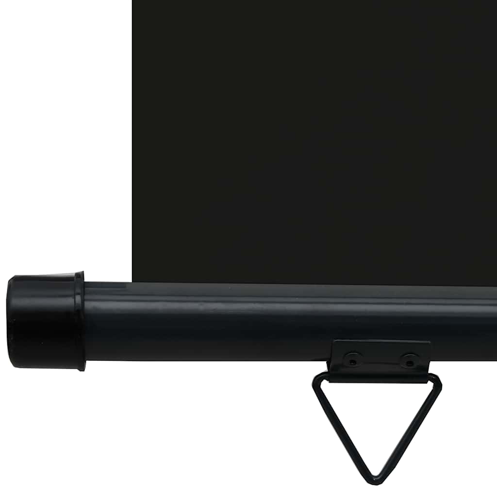 Balkon-Seitenmarkise 65x250 cm Schwarz