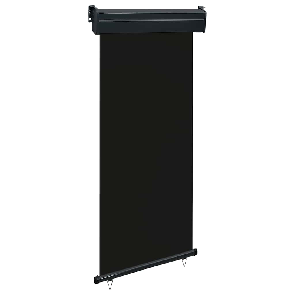Balkon-Seitenmarkise 85x250 cm Schwarz