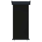 Balkon-Seitenmarkise 85x250 cm Schwarz