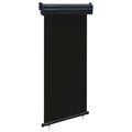 Balkon-Seitenmarkise 105x250 cm Schwarz