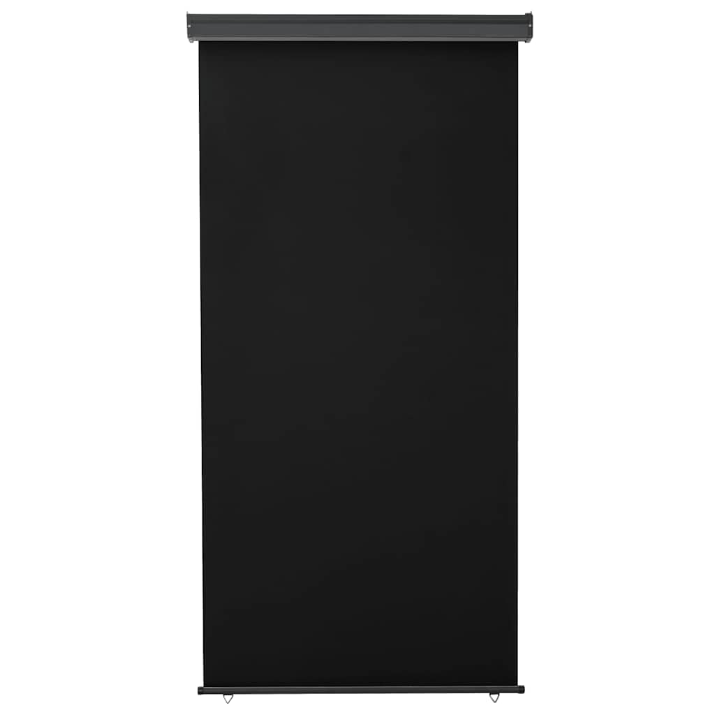 Balkon-Seitenmarkise 125x250 cm Schwarz
