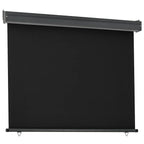 Balkon-Seitenmarkise 125x250 cm Schwarz