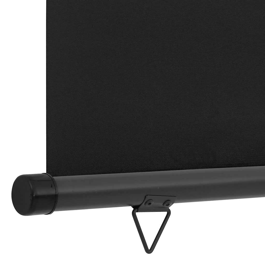 Balkon-Seitenmarkise 125x250 cm Schwarz