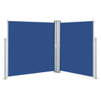 Ausziehbare Seitenmarkise Blau 160 x 600 cm