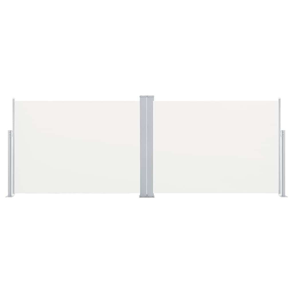 Ausziehbare Seitenmarkise Creme 120 x 1000 cm