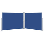 Ausziehbare Seitenmarkise Blau 140 x 1000 cm