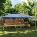 Partyzelt 4x6 m Blau