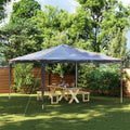 Profi-Partyzelt 4×4 m Anthrazit 90 g/m²