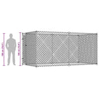 Outdoor-Hundezwinger 382x192x185 cm