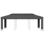 Pavillon mit Doppeldach 3 x 6 m Anthrazit