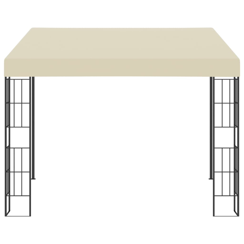 Wand-Pavillon 3x3 m Creme Stoff