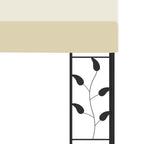 Wand-Pavillon 3x3x2,5 m Cremeweiß