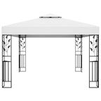 Pavillon mit Doppeldach 3x4 m Weiß