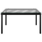 6-tlg. Garten-Lounge-Set mit Auflagen Schwarz PVC