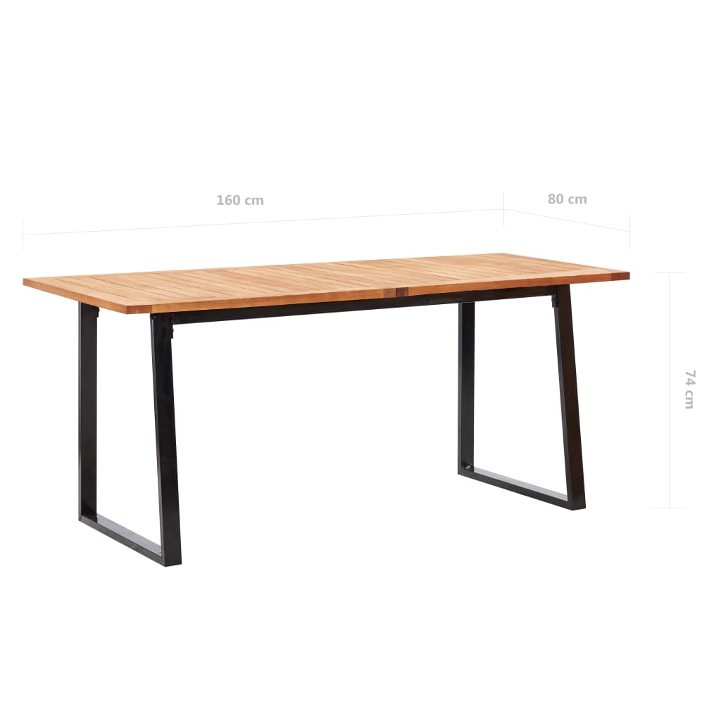 7-tlg. Garten-Essgruppe Poly Rattan und Akazienholz Grau