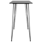 Bartisch Schwarz 120x60x105 cm