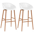 Barhocker 2 Stk. Weiß