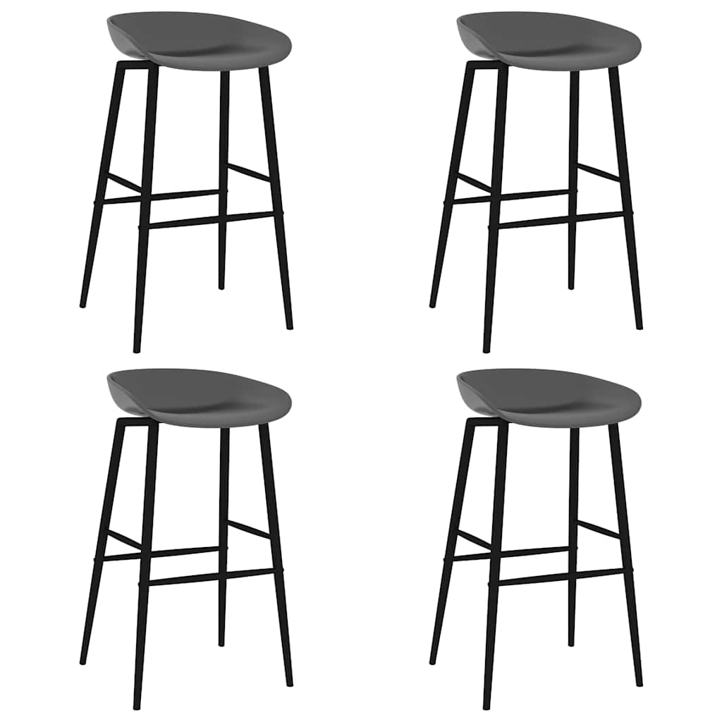 Barhocker 4 Stk. Grau