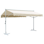 Freistehende Markise 500x300 cm Creme