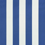 Einziehbare Markise 100×150 cm Blau und Weiß
