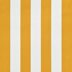 Einziehbare Markise 100×150 cm Gelb und Weiß
