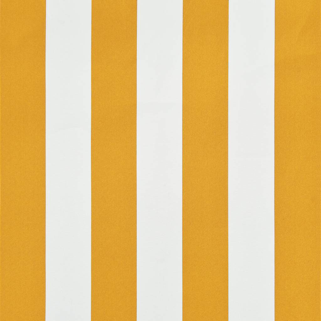 Einziehbare Markise 100×150 cm Gelb und Weiß