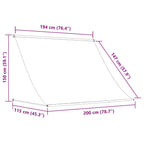 Einziehbare Markise 200×150 cm Orange und Braun