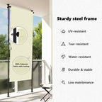 Außenrollo 120 x 270 cm Creme