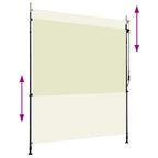 Außenrollo 200 x 270 cm Creme