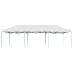 Pop-Up Partyzelt Faltbar 3 x 9 m Weiß