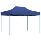 Profi-Partyzelt Faltbar 3x4 m Stahl Blau