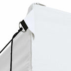 Profi-Partyzelt Faltbar mit 3 Seitenwänden 280x410x315 cm Stahl Weiß