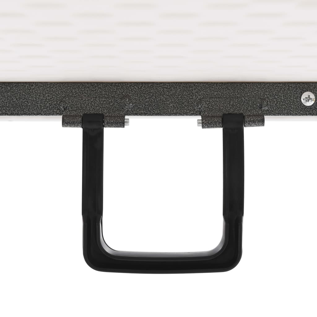 Gartentisch Klappbar Weiß 180x72x72 cm HDPE