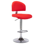 Barhocker 2 Stk. Rot Kunstleder