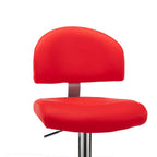 Barhocker 2 Stk. Rot Kunstleder
