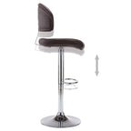 Barhocker 2 Stk. Braun Kunstleder