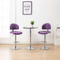 Barhocker 2 Stk. Lila Kunstleder
