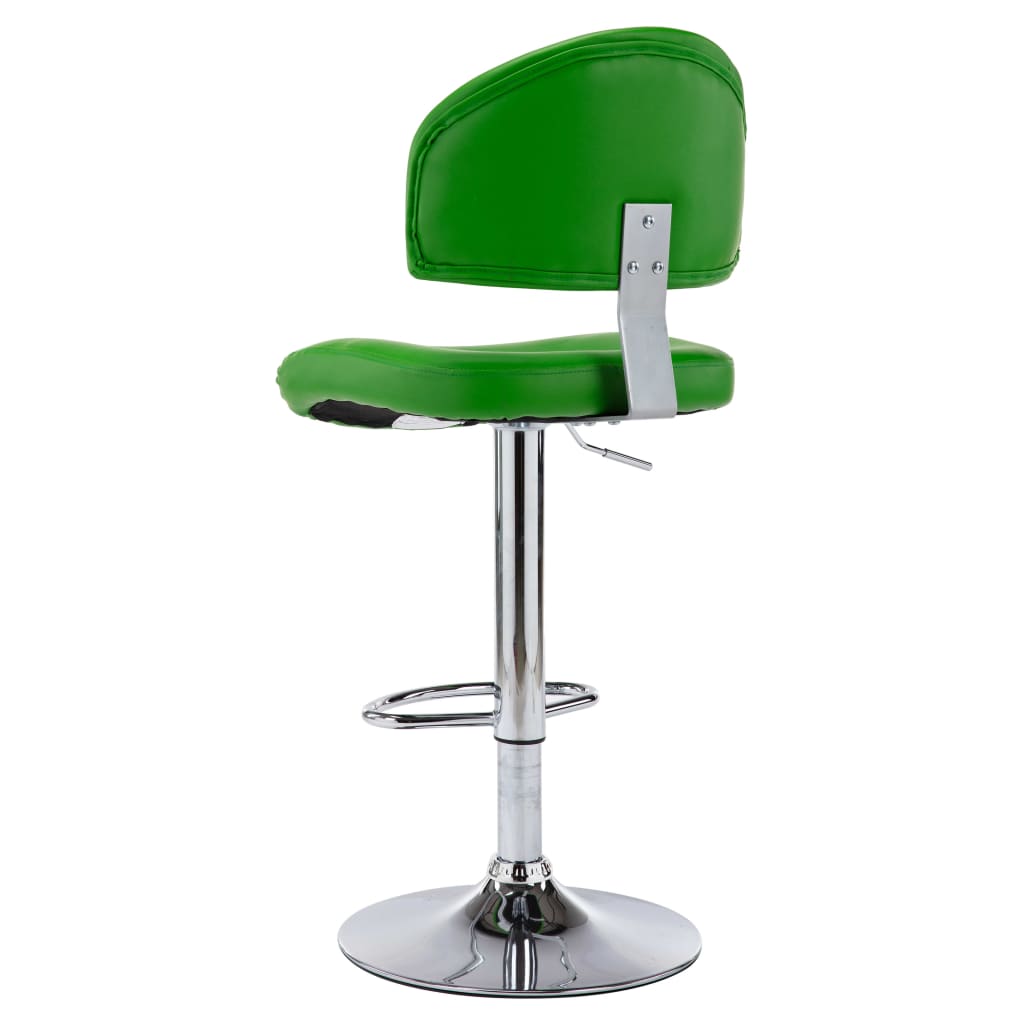 Barhocker 2 Stk. Grün Kunstleder