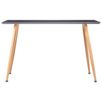 Esstisch Grau und Eichefarben 120×60×74 cm MDF