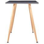 Esstisch Grau und Eichefarben 120×60×74 cm MDF