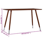 Esstisch Braun 120×60×74 cm MDF