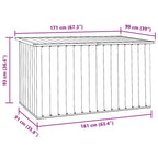Gartenbox Anthrazit 171x99x93 cm