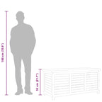 Gartenbox 117x50x55 cm Eukalyptus Massivholz